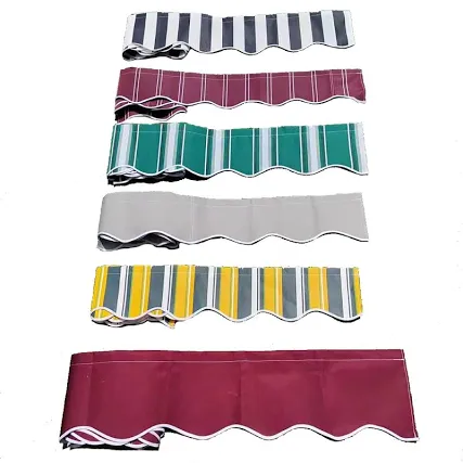 Napellenző drapériával — hullámos kialakítás